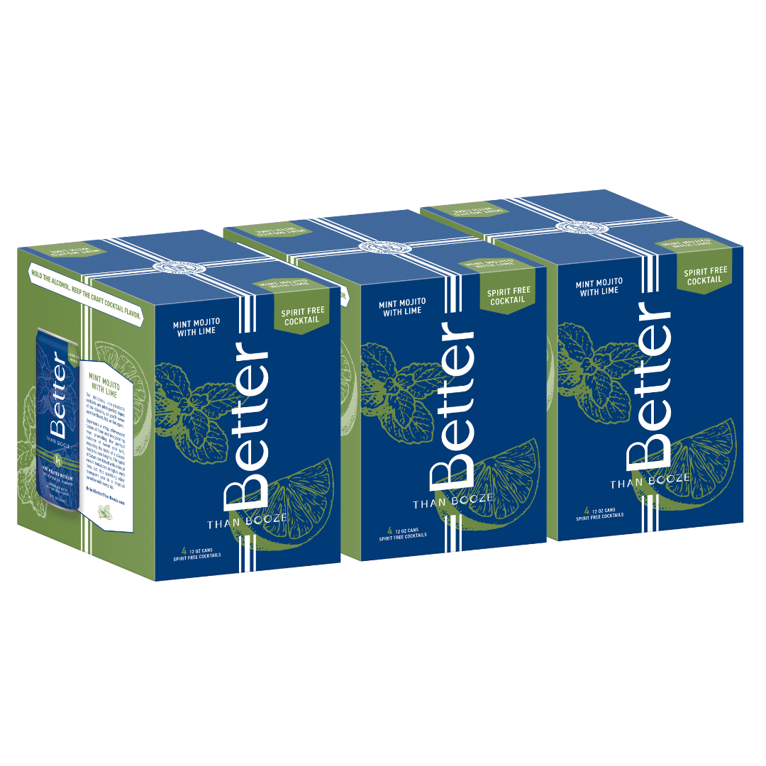 Better Than Booze - Mint Mojito With Lime Non Alcoholic Mocktail - 12 & 24-pack cans