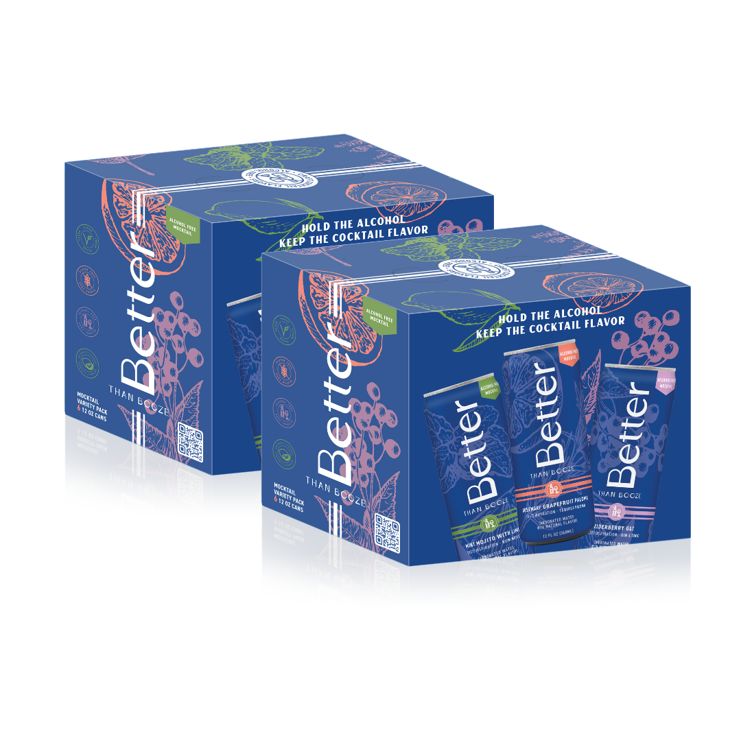 Better Than Booze - Non Alcoholic Mocktail Variety 6-Pack