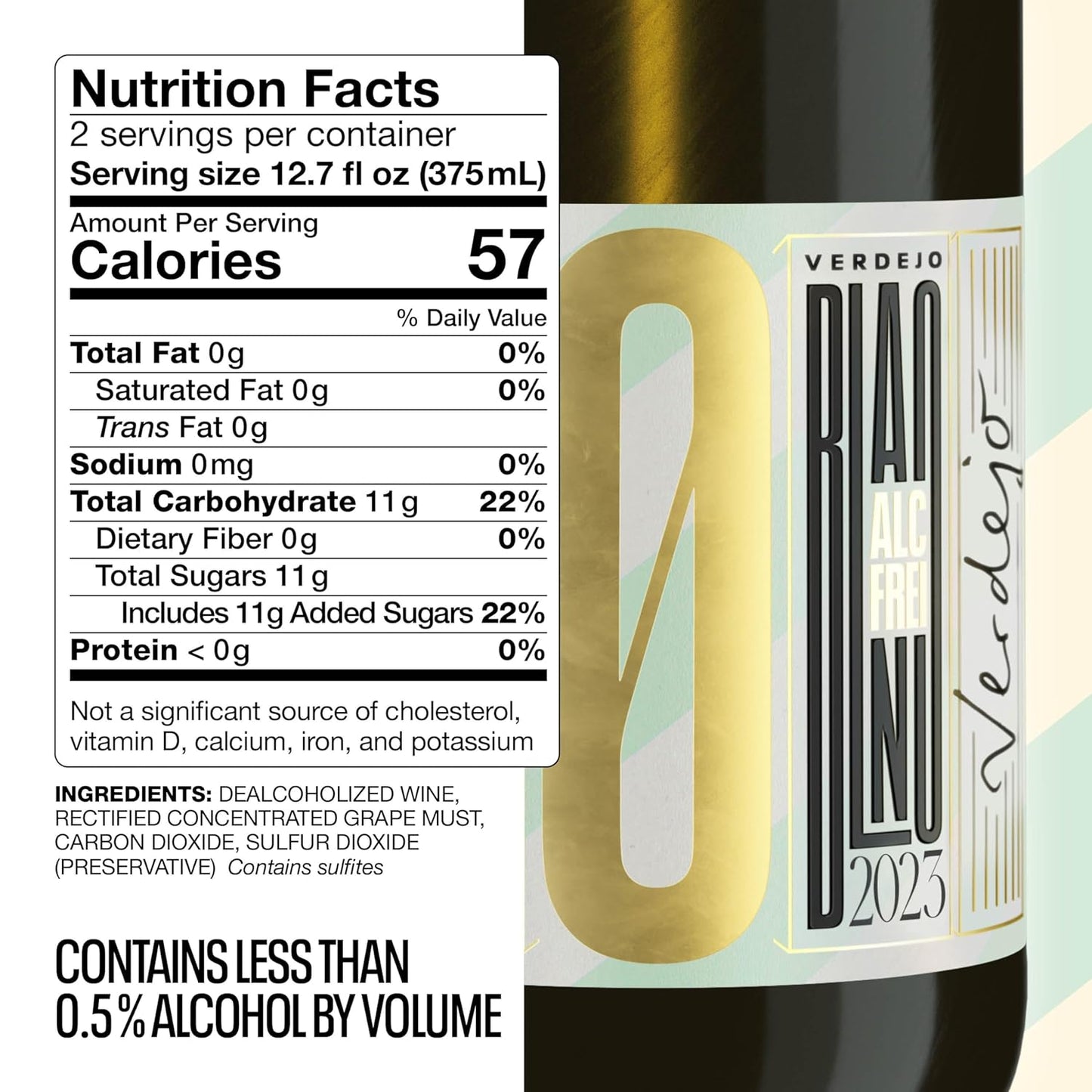 Kolonne Null - White Wine Verdejo - Dealcoholized Wine - Free Shipping - 750 ml