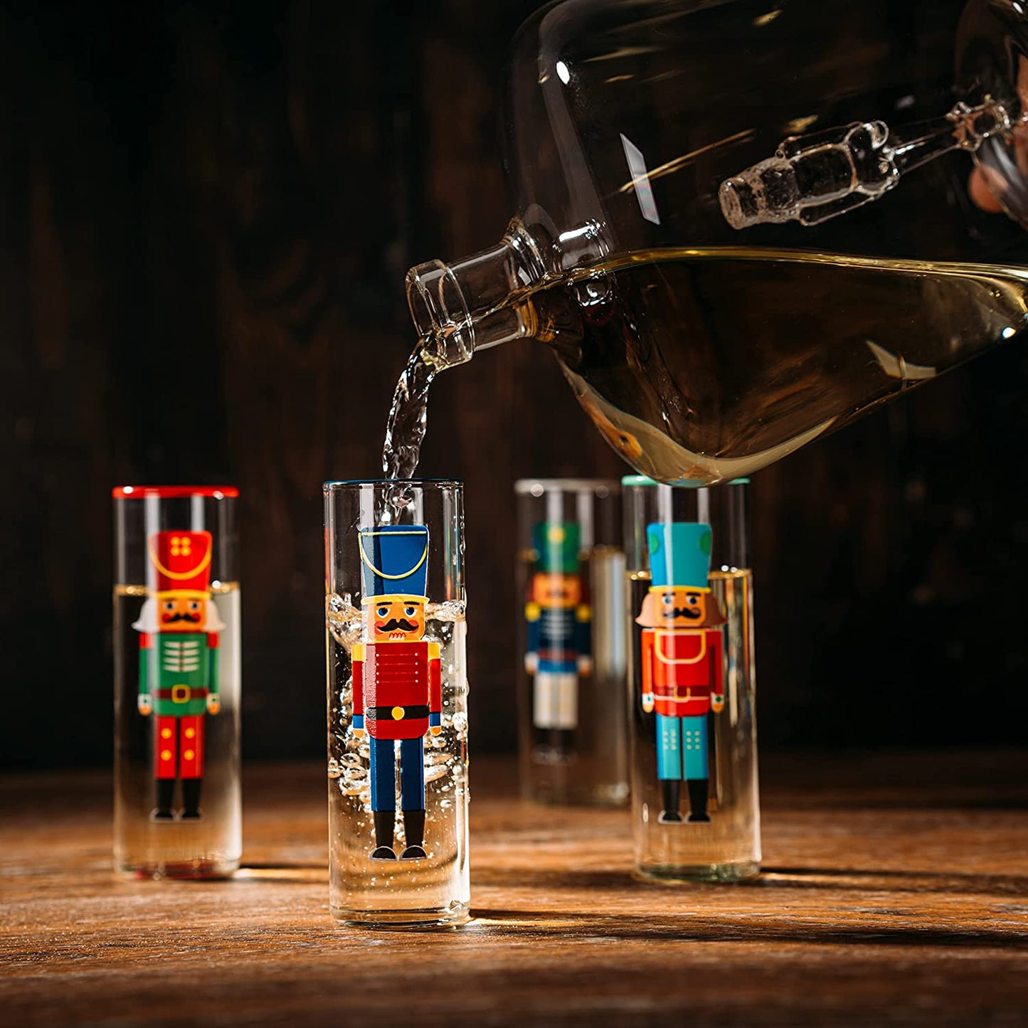 The Wine Savant - Nutcracker Decanter & Glasses Set