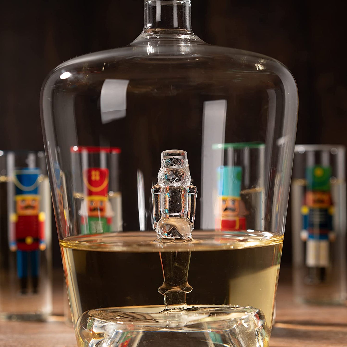 The Wine Savant - Nutcracker Decanter & Glasses Set