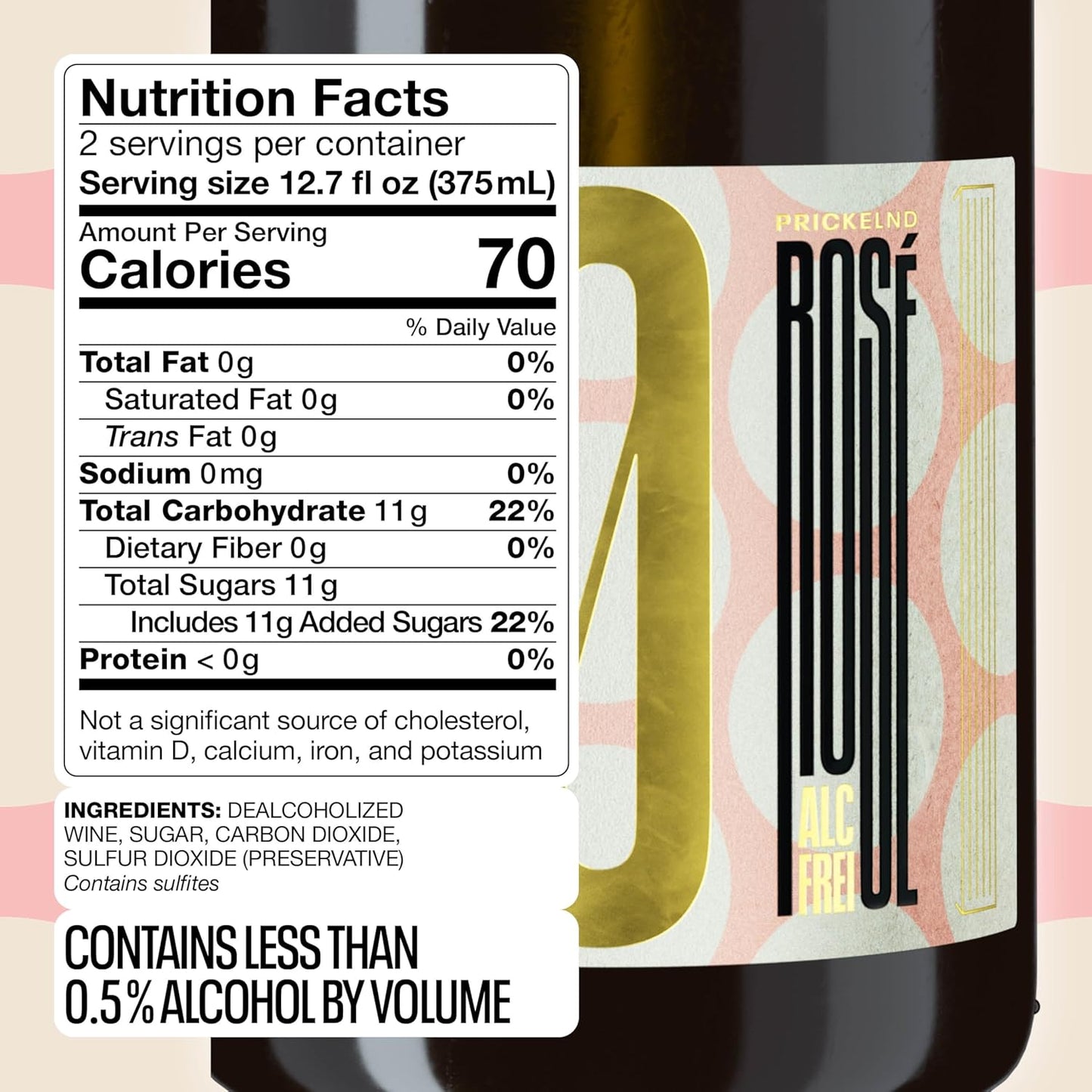 Kolonne Null - Rosé Sparkling - Dealcoholized Wine - Free Shipping - 750 ml