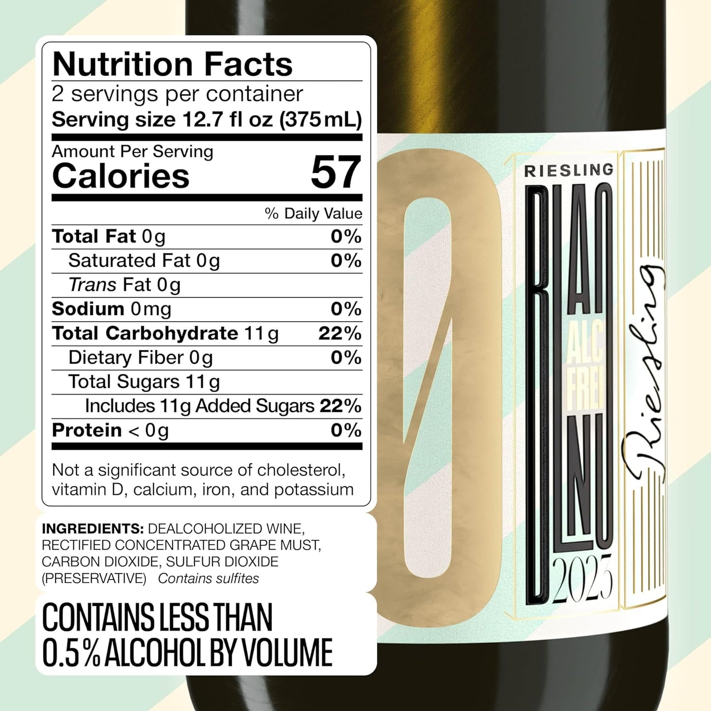 Kolonne Null White Wine Riesling - Dealcoholized Wine - Free Shipping - 750 ml