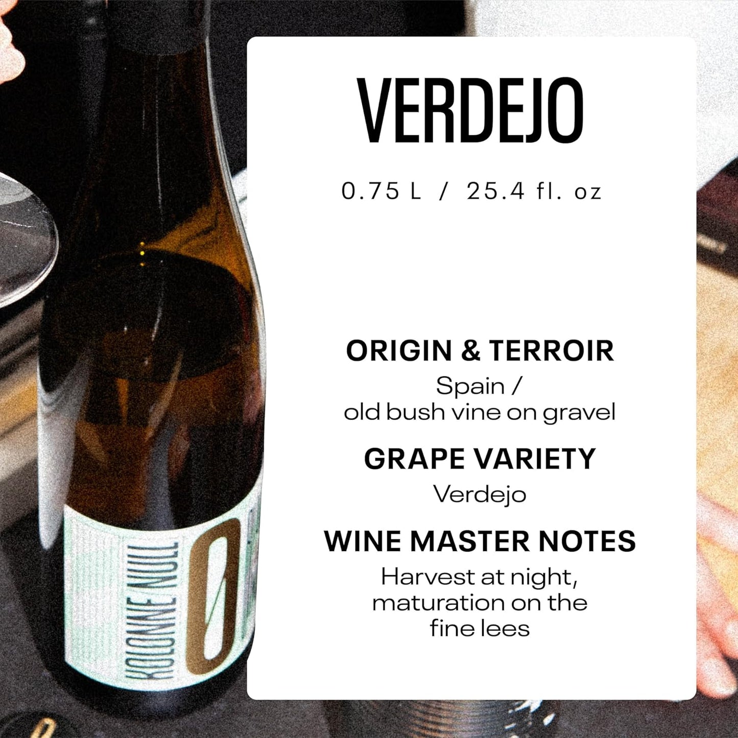 Kolonne Null - White Wine Verdejo - Dealcoholized Wine - Free Shipping - 750 ml