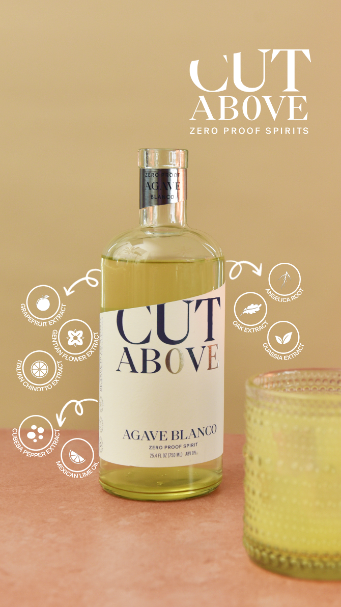 CUT ABOVE - Zero Proof Agave Blanco Tequila - 750ml