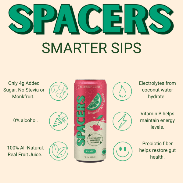 Spacers - Cherry Lime Alcohol-Free Functional RTD Beverage - (12 oz cans)