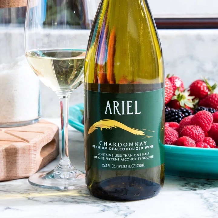 Ariel Vineyards - Chardonnay - Non-Alcoholic White Wine - 750 ml