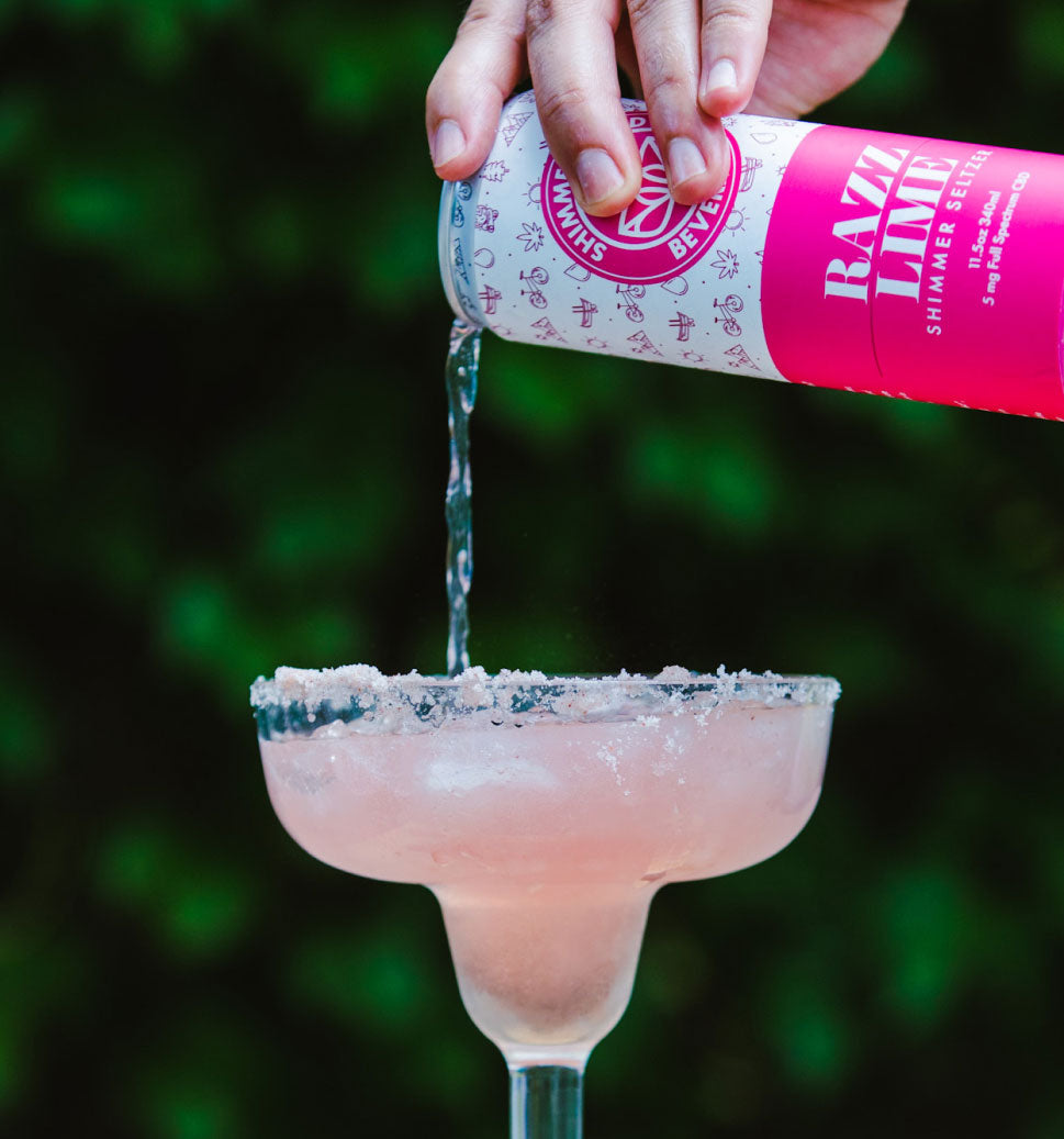 Shimmerwood - Razz Lime - CBD Seltzer - 8/12/24 Packs