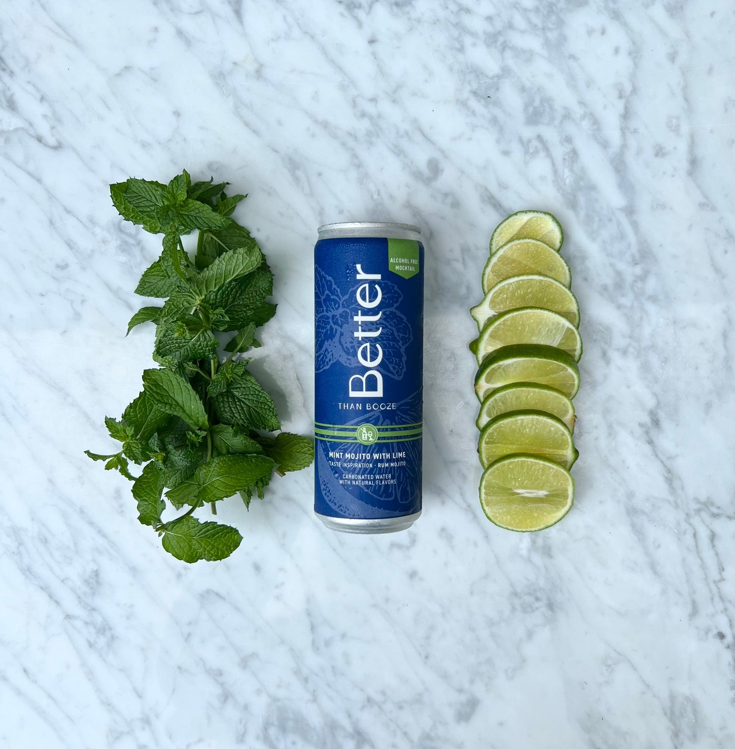 Better Than Booze - Mint Mojito With Lime Non Alcoholic Mocktail - 12 & 24-pack cans