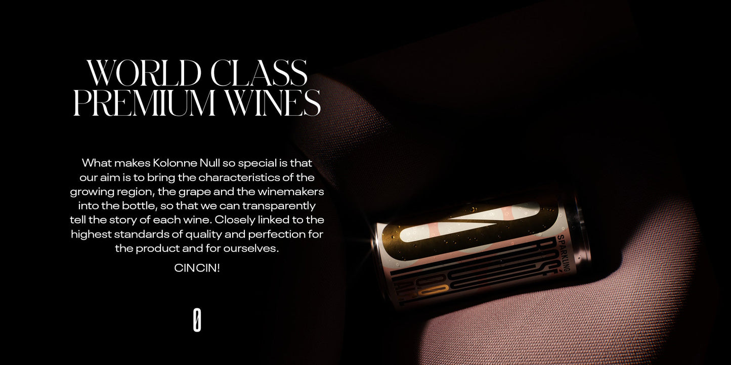 Kolonne Null Sampler Set - Dealcoholized Wine - FREE shipping - Low Calorie, Low Sugar - 5 Bottles - 750ml each