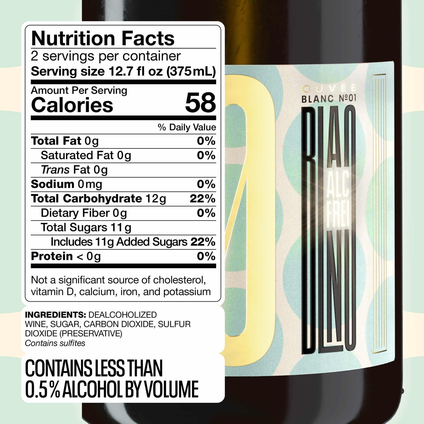 Kolonne Null - Cuvée N°01 Sparkling - Dealcoholized Wine - Free Shipping - 750ml