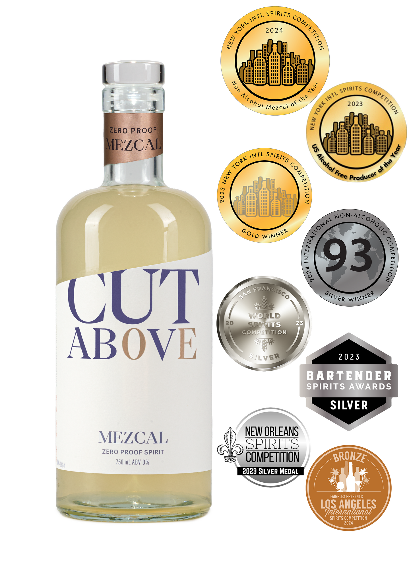 CUT ABOVE- Zero Proof Mezcal - 750ml