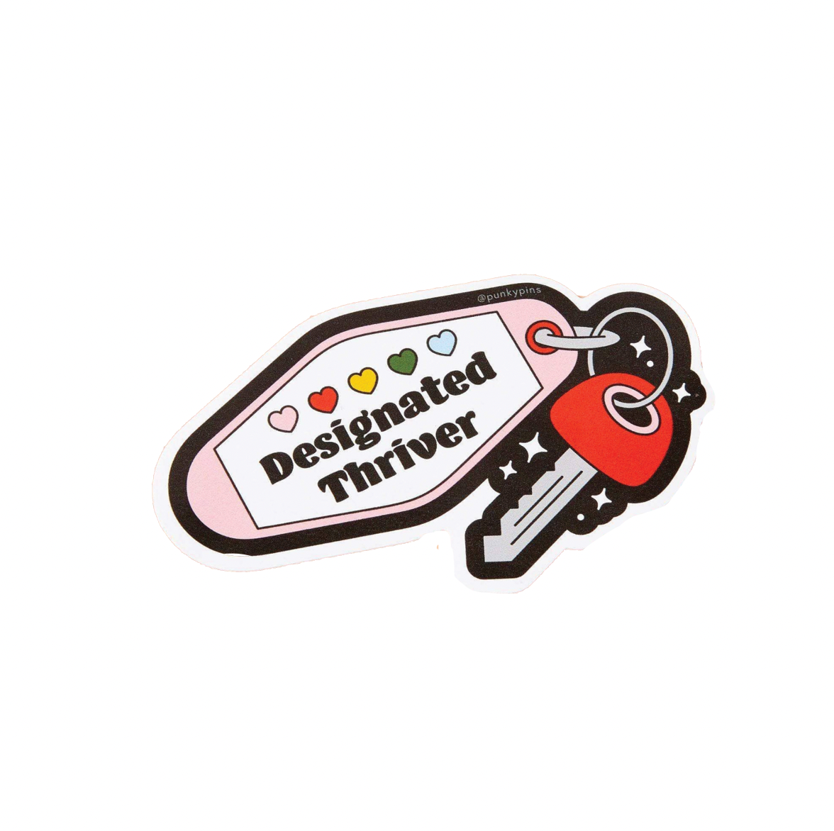 Quirky Crate - Designated Thriver Vinyl Laptop Sticker