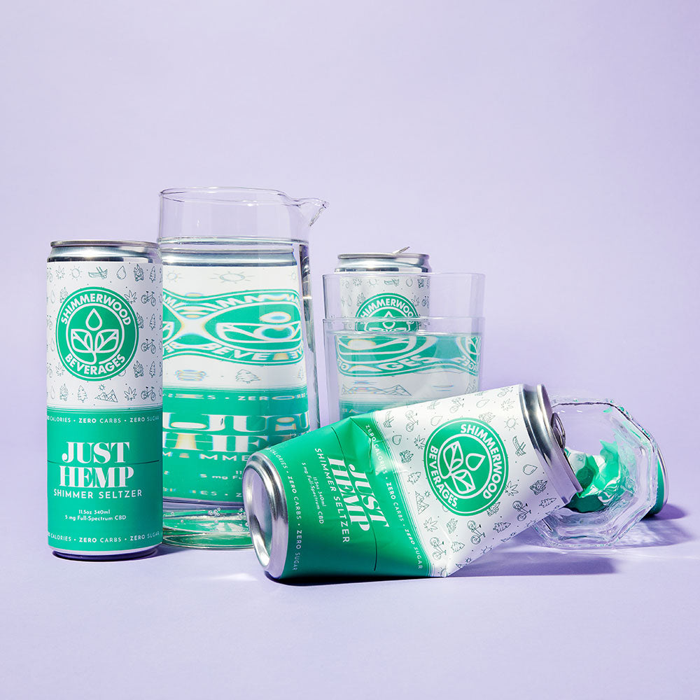 Shimmerwood - Just Hemp - CBD Seltzer - 8/12/24 Packs