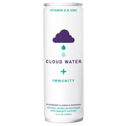 Cloud Water -  Organic 'Immunity' Sparkling Beverage w/ Blackberry, Lemon & Rosemary (12oz)