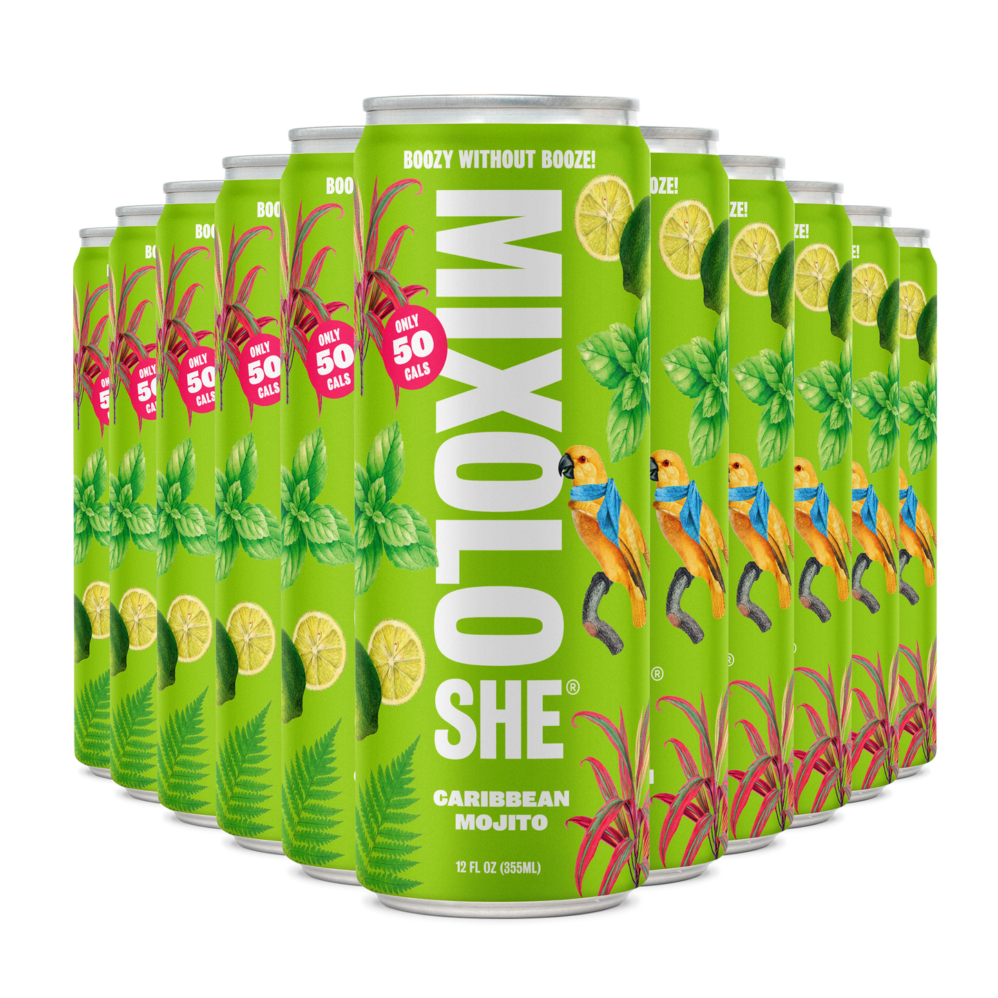 Mixoloshe - Caribbean Mojito - 12 Pack - NEW!