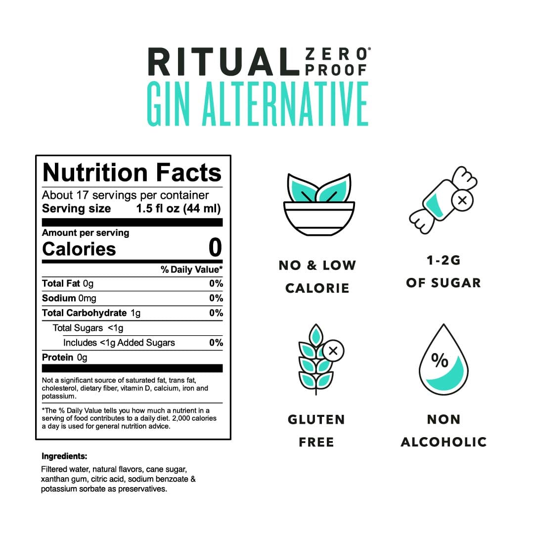 Ritual Zero Proof Non-Alcoholic Gin Alternative