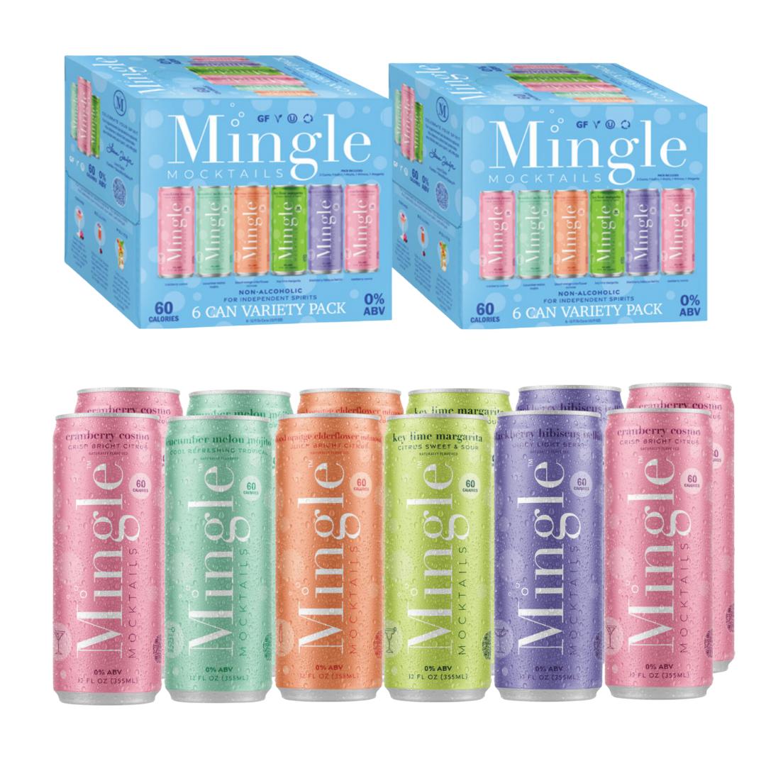 NEW!!! Mingle Mocktails - Summer Variety Pool Packs - 6/12/24 Cans