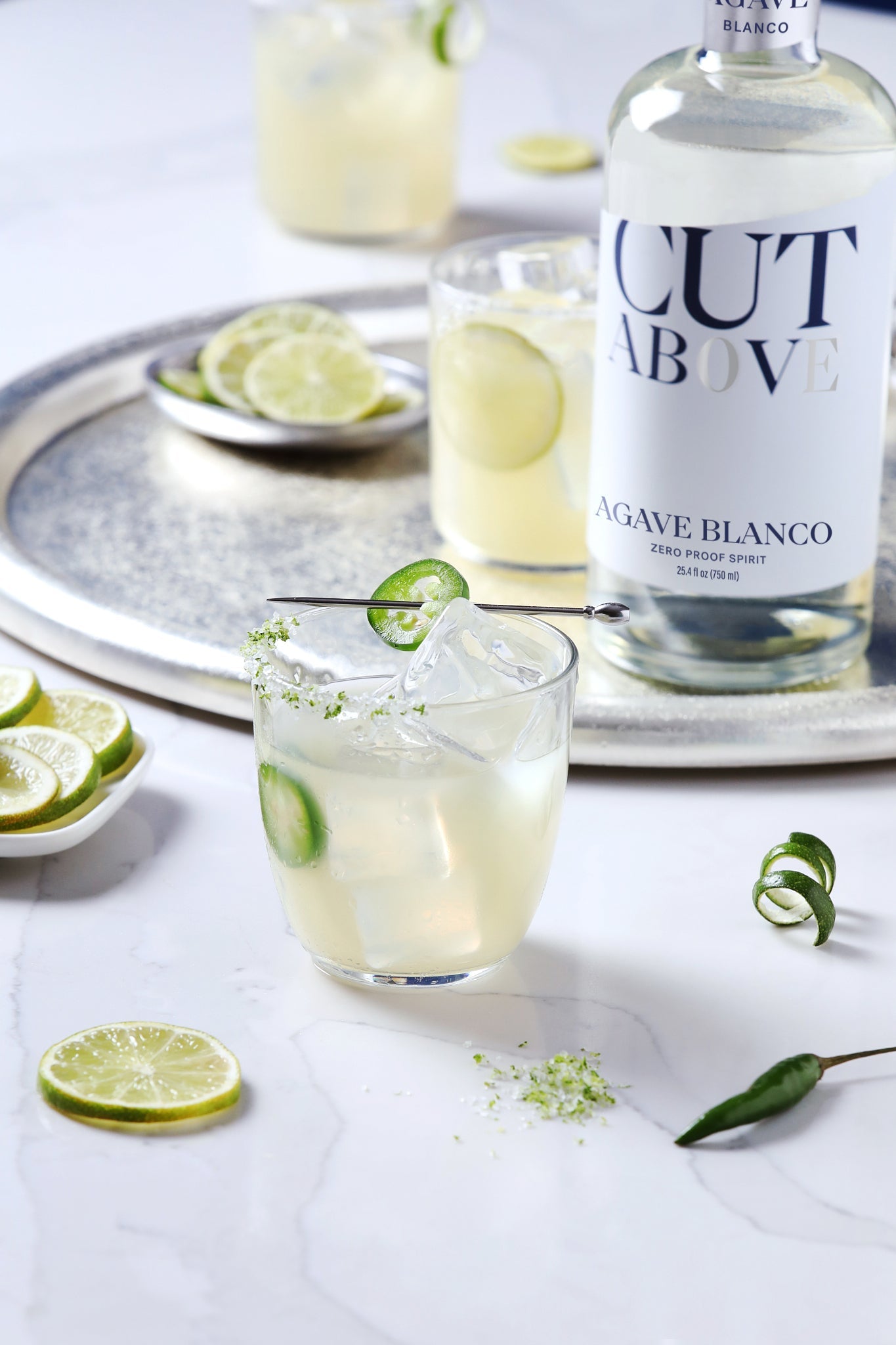 CUT ABOVE - Zero Proof Agave Blanco Tequila - 750ml