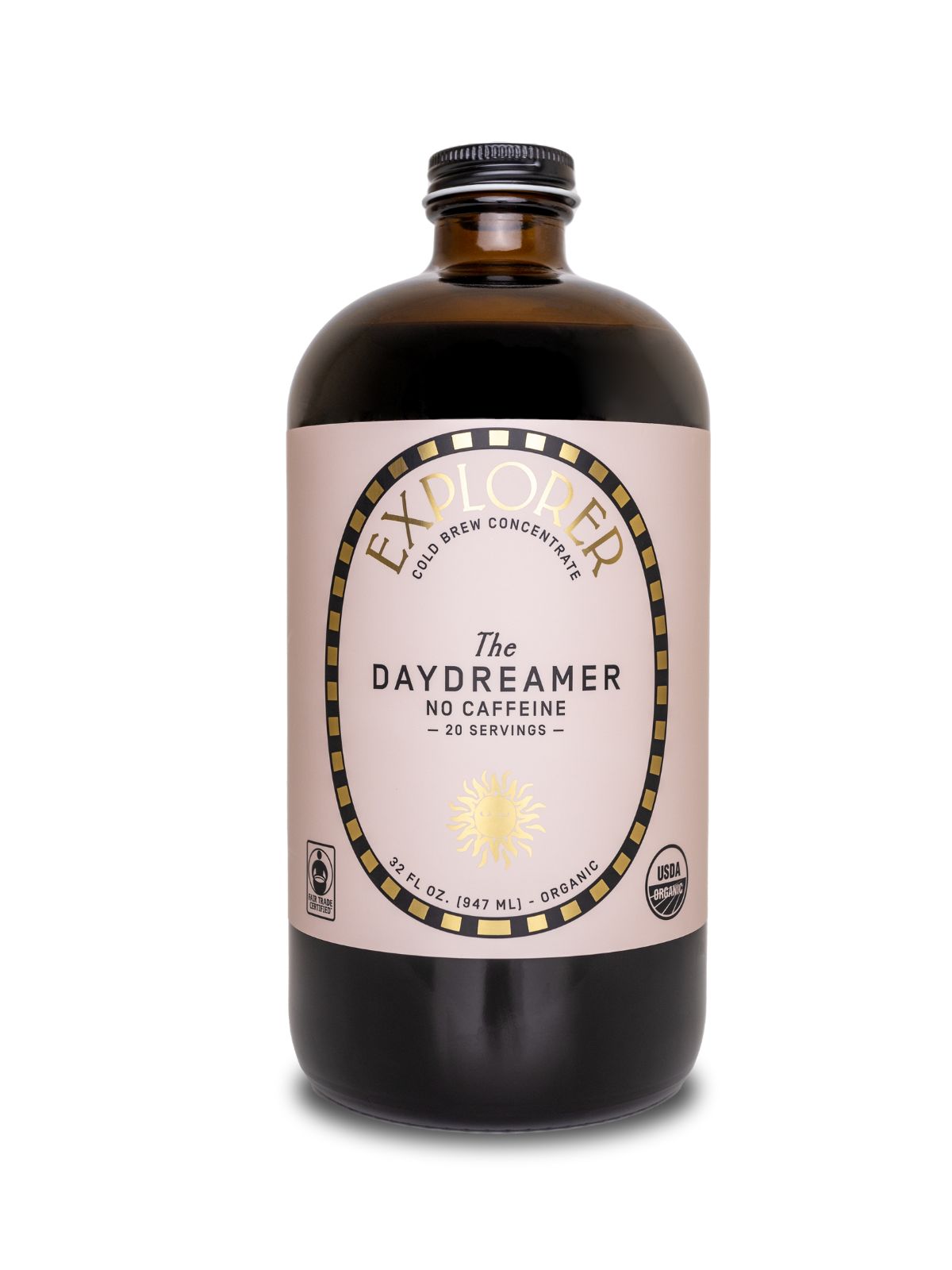 Explorer Cold Brew - Swiss Water Decaf Cold Brew Concentrate - 32oz Bottle - Makes 20 Cups