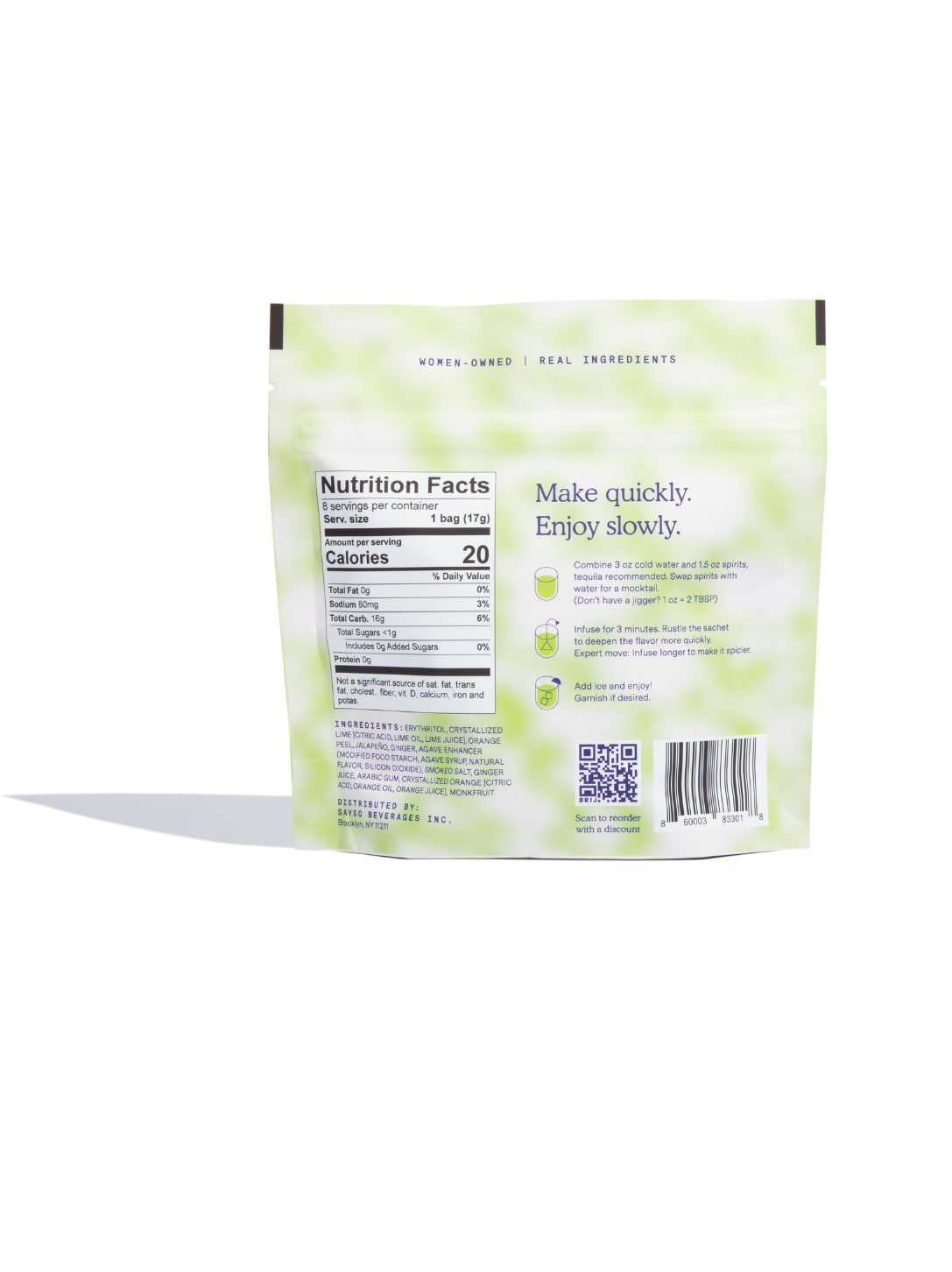 SAYSO - Skinny Spicy Margarita (8 ct)