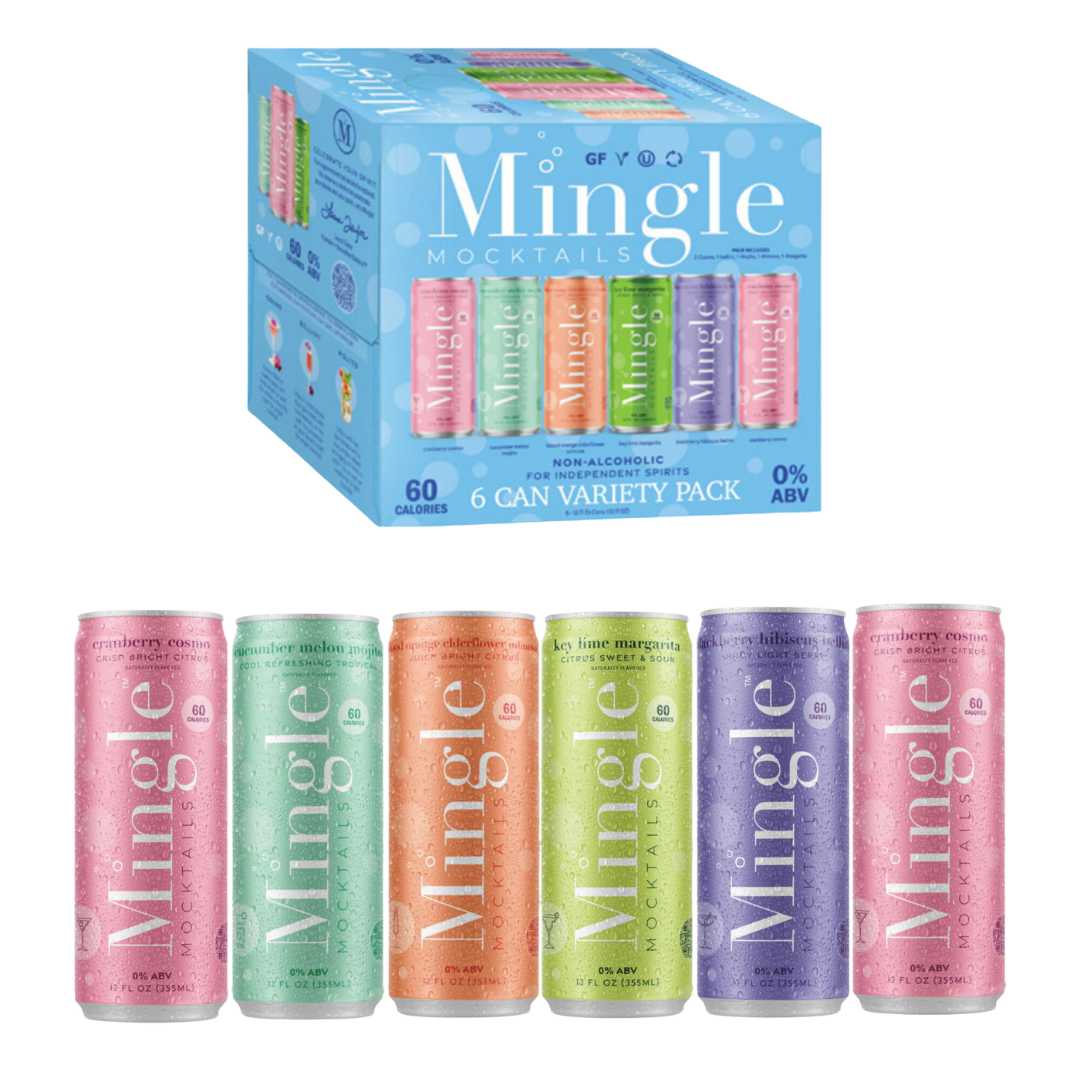 NEW!!! Mingle Mocktails - Summer Variety Pool Packs - 6/12/24 Cans
