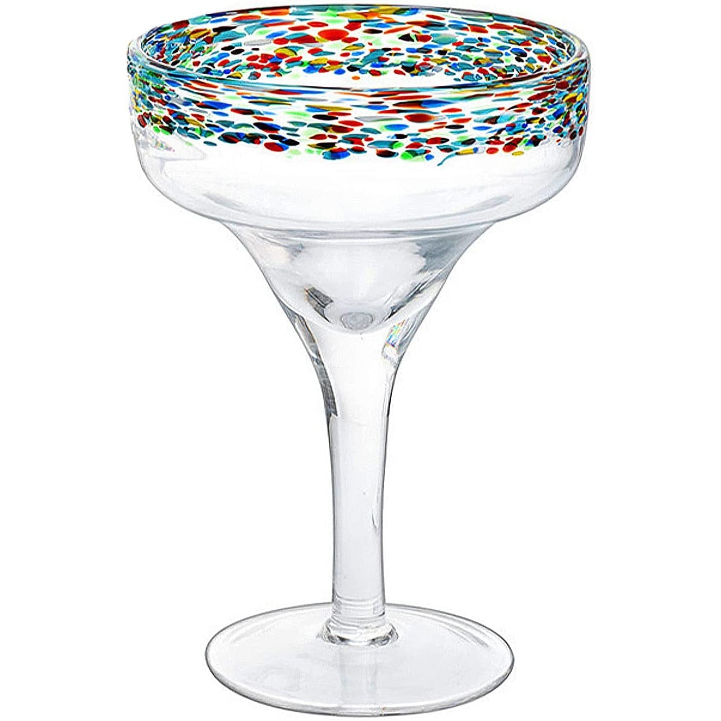 The Wine Savant - Mexican Hand Blown Glass – Set of 4 - Large 16oz - Luxury Margarita Glasses