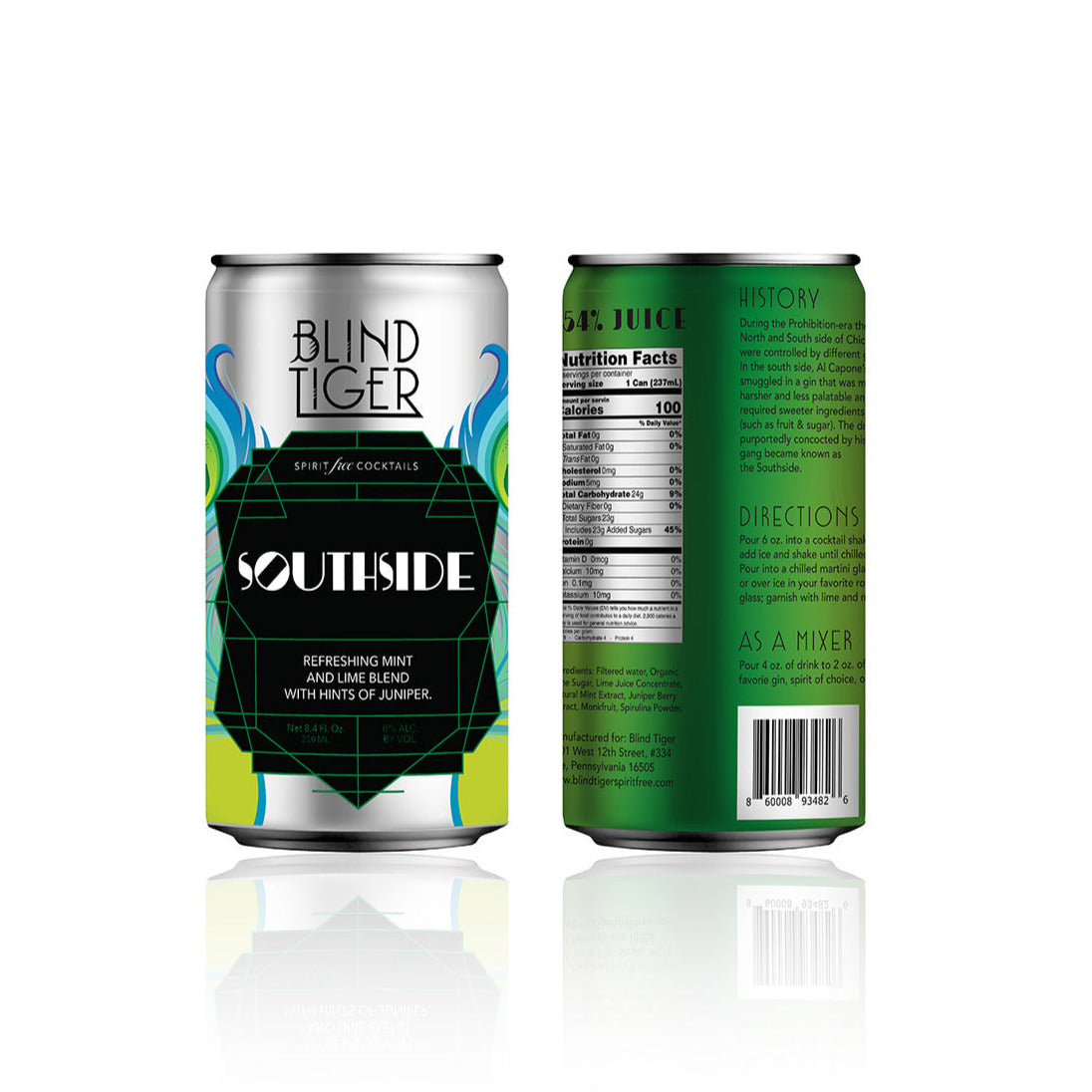 Blind Tiger - Southside - Spirit-Free - Slim Can 4-pack - 8.4oz