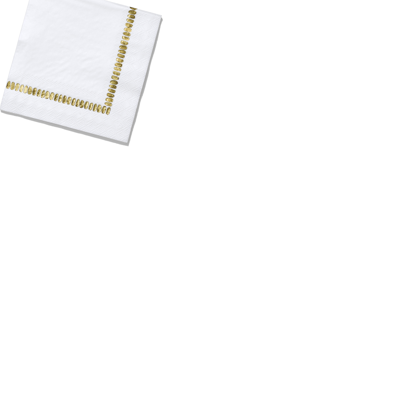 White Brushstroke Cocktail Napkins (25 per pack) by Coterie + FREE shipping