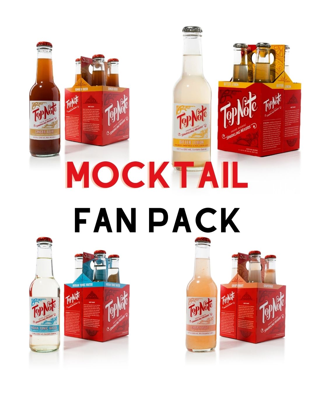 Top Note Tonic Store - Mocktail Fan Pack - 16 bottles