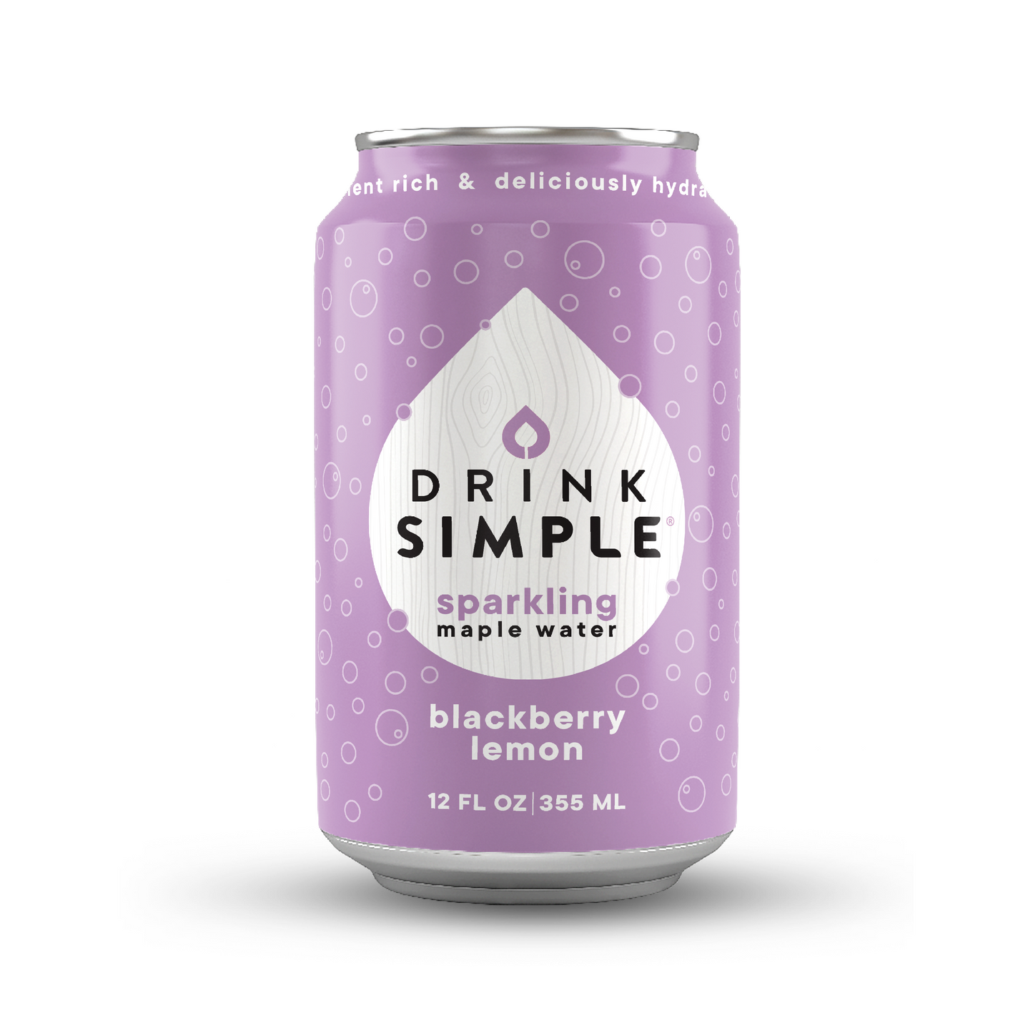 Drink Simple - Sparkling Maple Water - Blackberry Lemon - 12 Pack