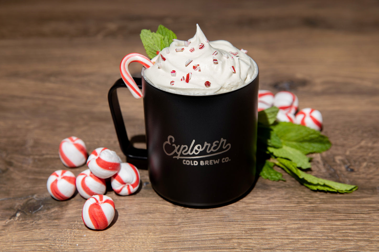 Explorer Elixirs - Crushed Candy Cane - Premium All-Natural Flavor Syrup - 12.7 fl oz