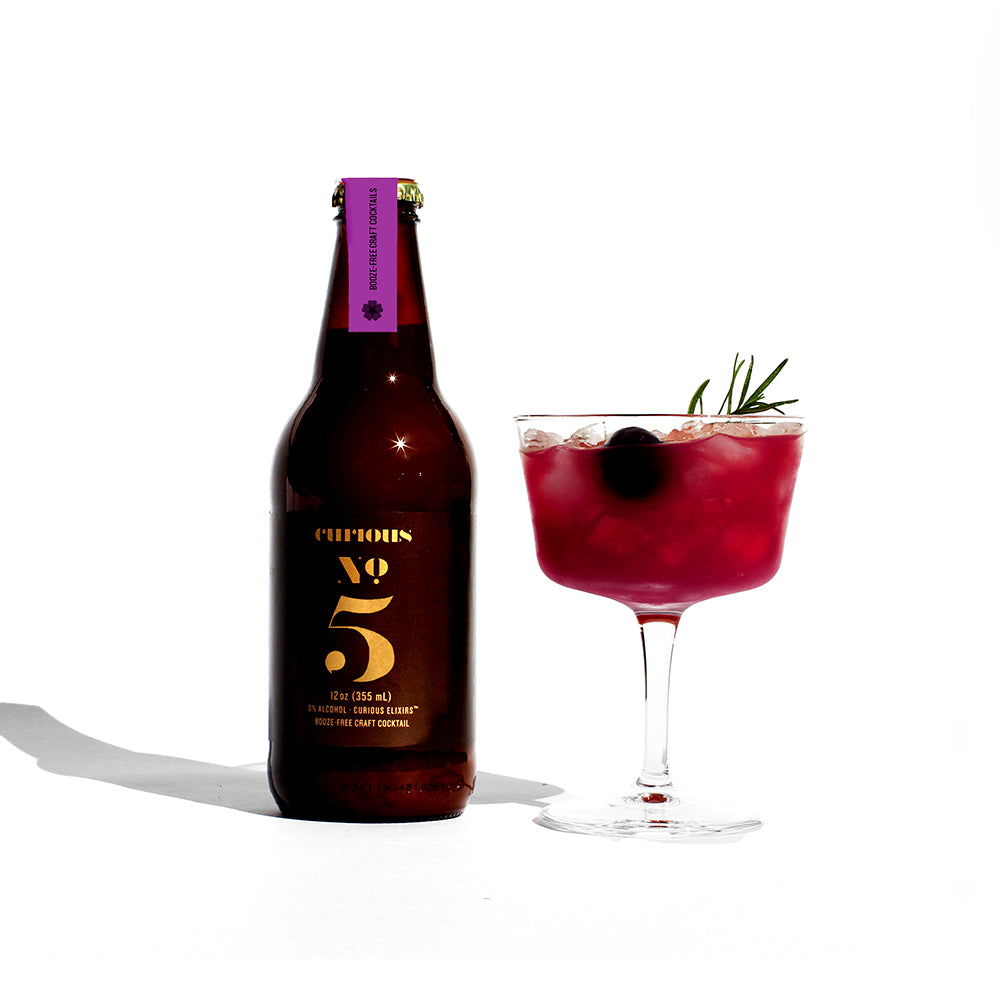 Curious Elixirs - No. 5 - Booze-Free Cocktails - Limited Release - 4 or 12 bottles (12oz)