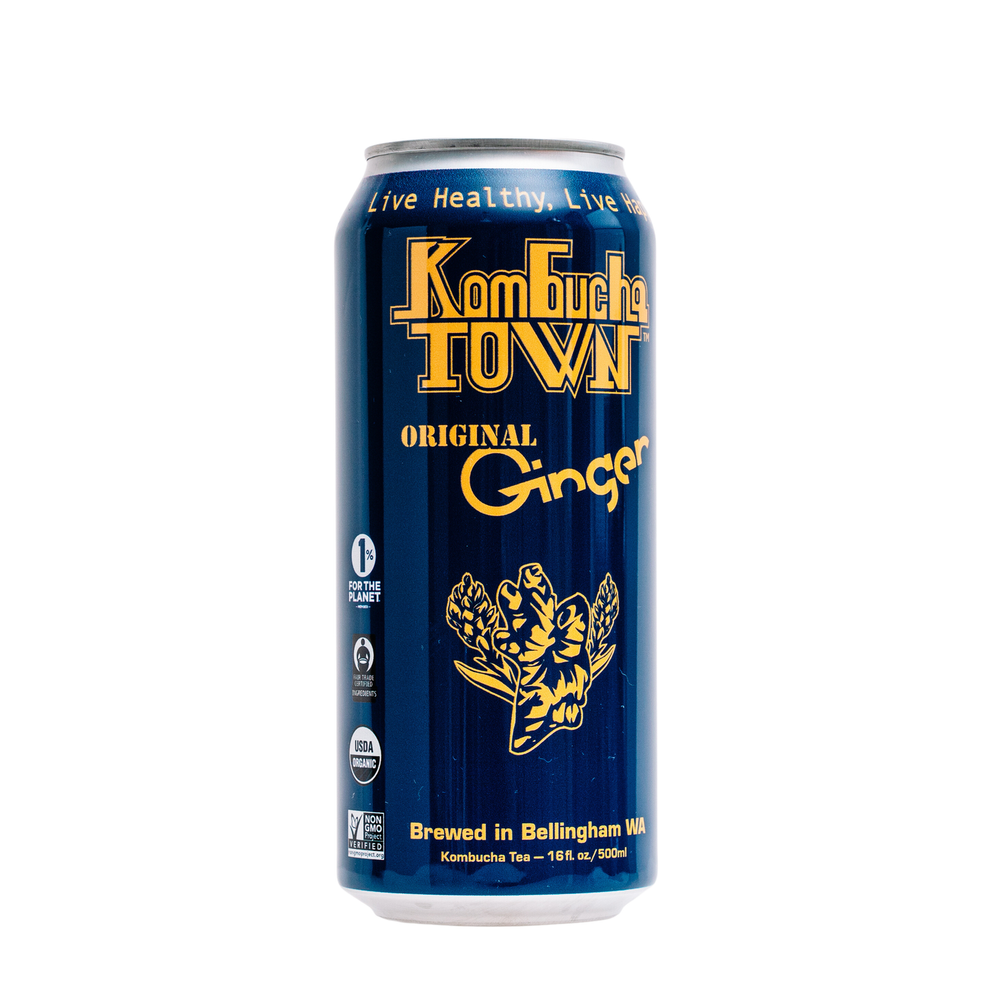 KombuchaTown - Original Ginger - 6 or 12 packs of 16oz cans