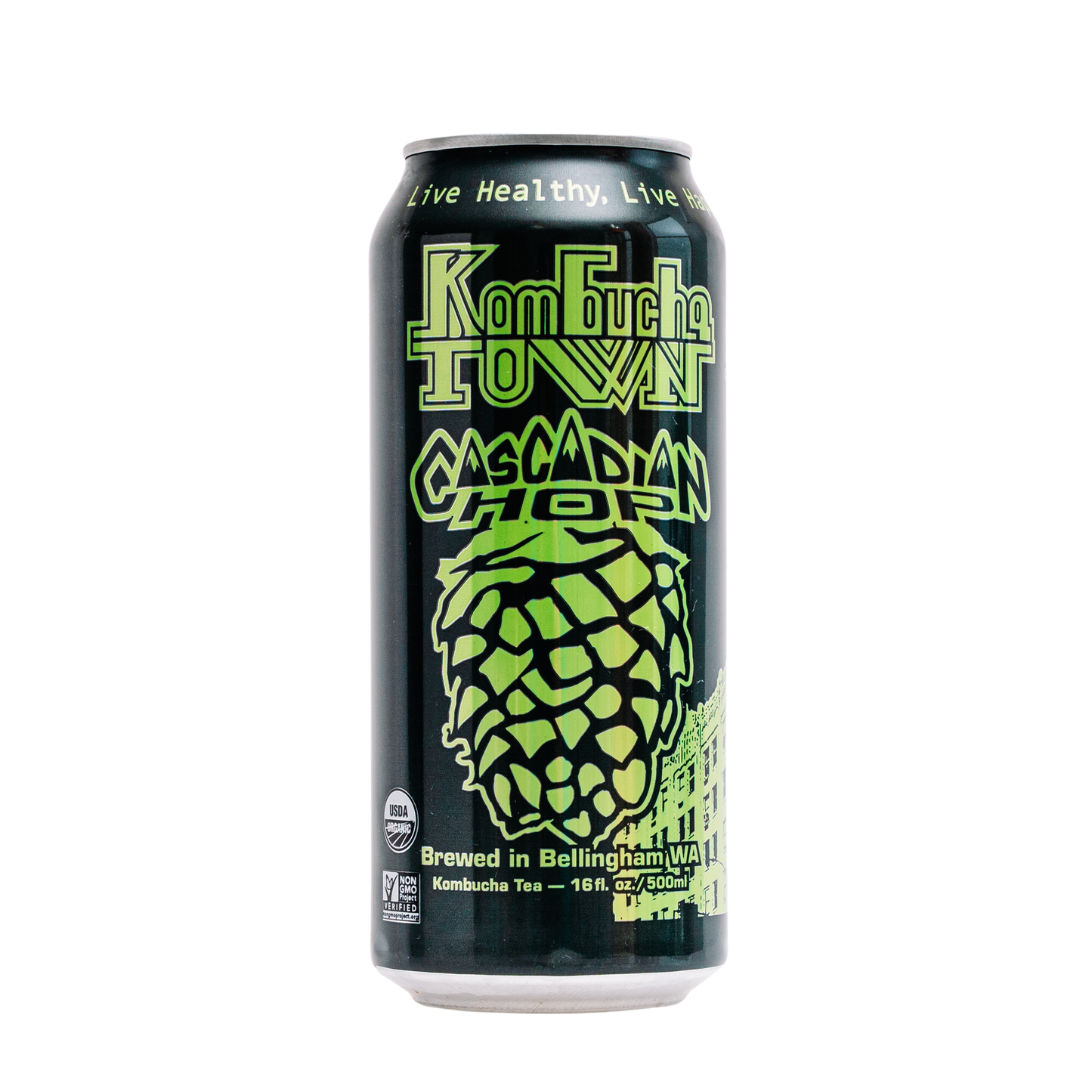 KombuchaTown - Cascadian Hops - 6 or 12 pack, 16oz cans