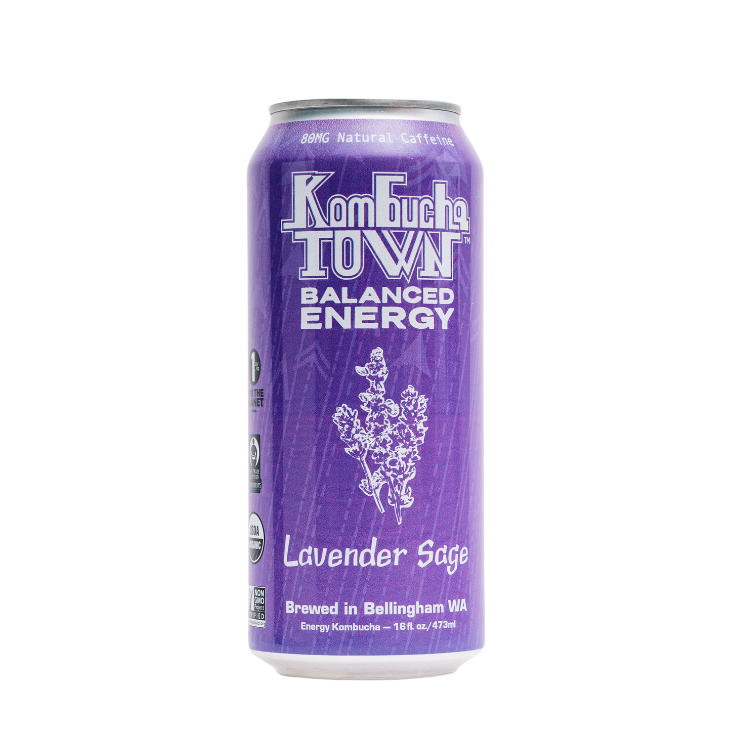 KombuchaTown - Lavender Sage 6 or 12 16oz cans