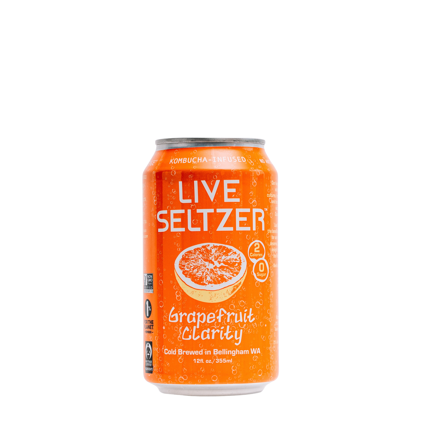 KombuchaTown - Grapefruit Live Seltzer (case of 12 - 12oz cans)