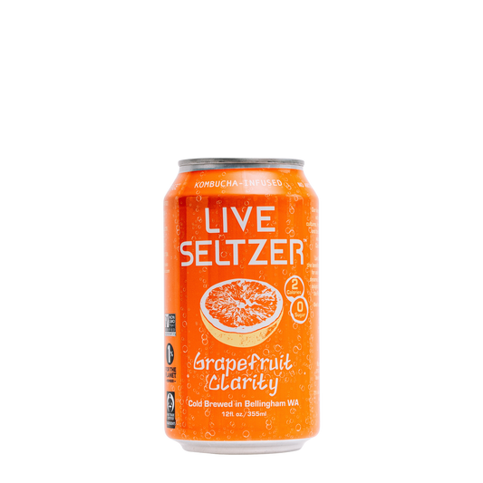 KombuchaTown - Grapefruit Live Seltzer (case of 12 - 12oz cans)