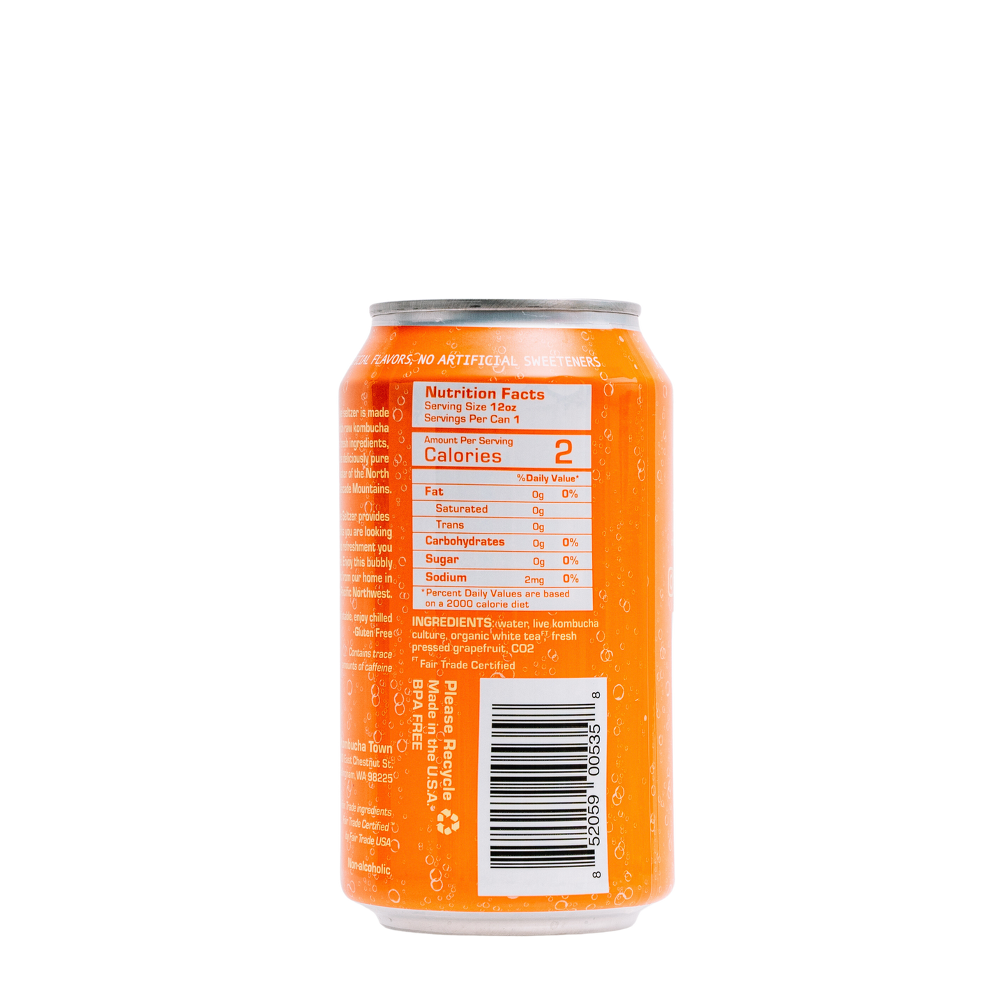 KombuchaTown - Grapefruit Live Seltzer (case of 12 - 12oz cans)