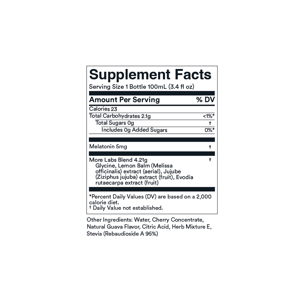 More Labs - dream well - Holistic Sleep Drink Solution - 12/24 2.5 oz bottles