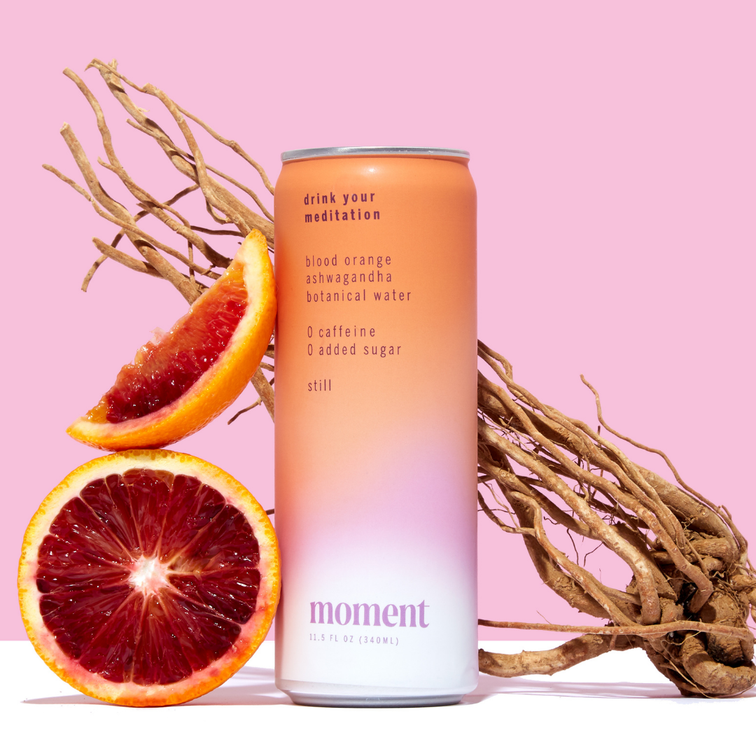 Moment | Drink Your Meditation - blood orange adaptogen drink (12-pack)