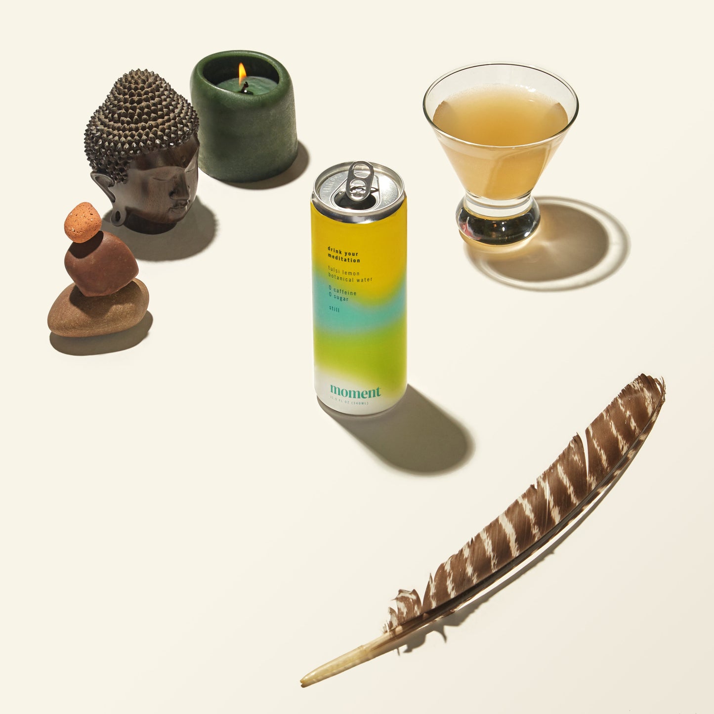 Moment | Drink Your Meditation - tulsi lemon adaptogen drink (12-pack)