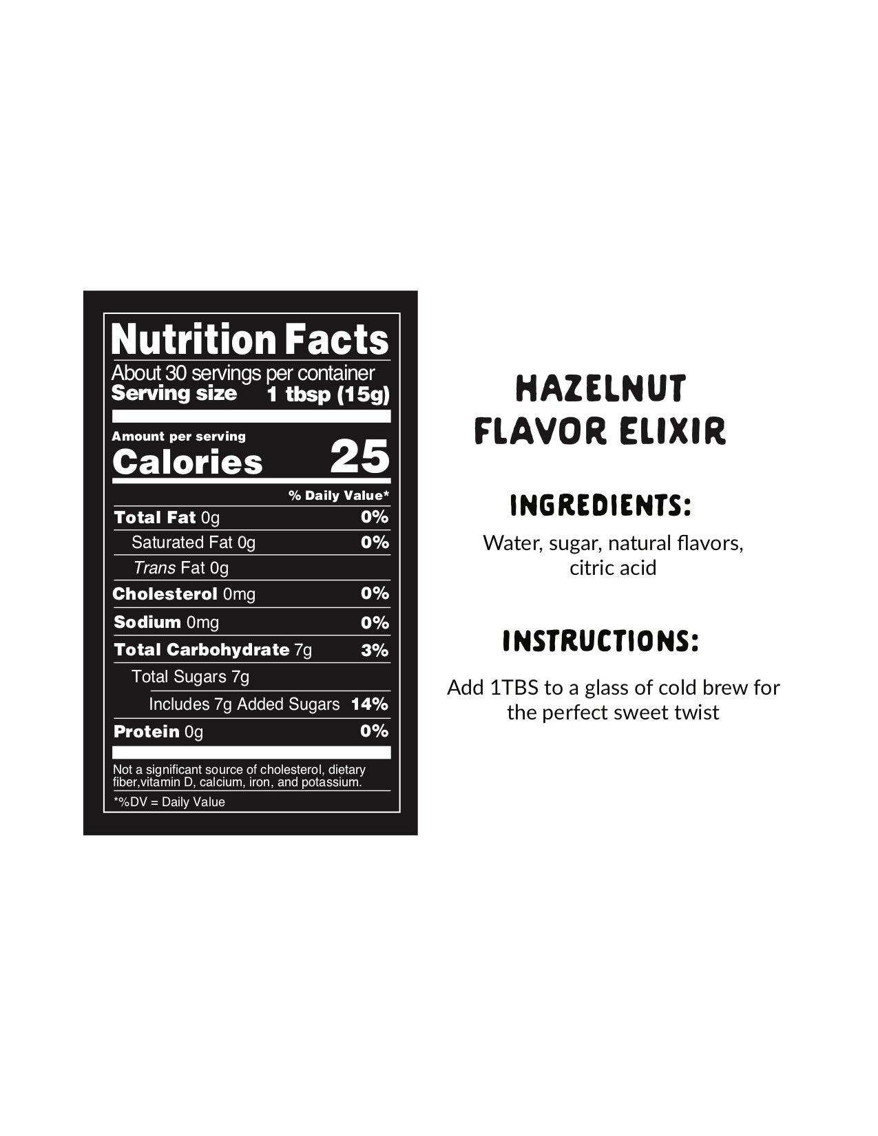 Explorer Cold Brew - Explorer Elixirs - Premium All-Natural Flavor Syrup - 12.7oz