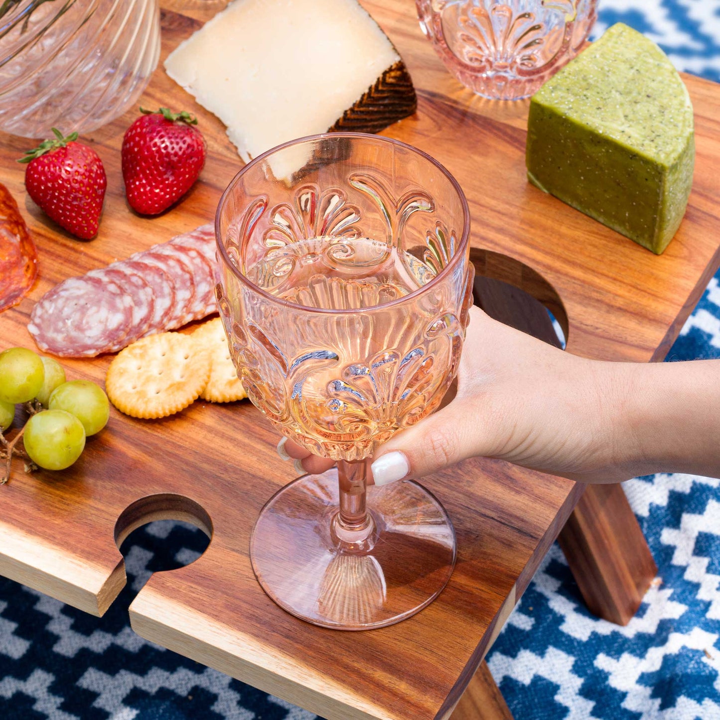 Komorebi - Acrylic Wine Glasses - Pale Pink - Set of 4 - 14oz