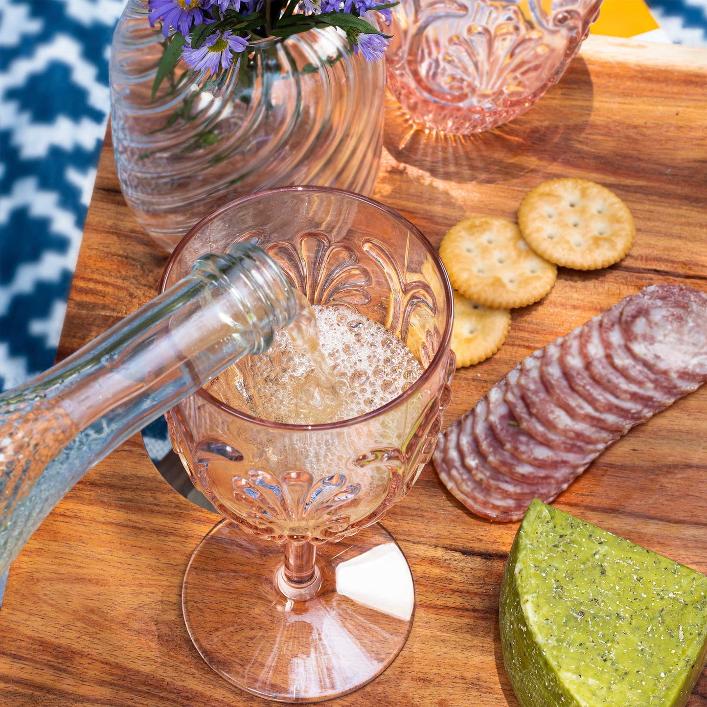 Komorebi - Acrylic Wine Glasses - Pale Pink - Set of 4 - 14oz