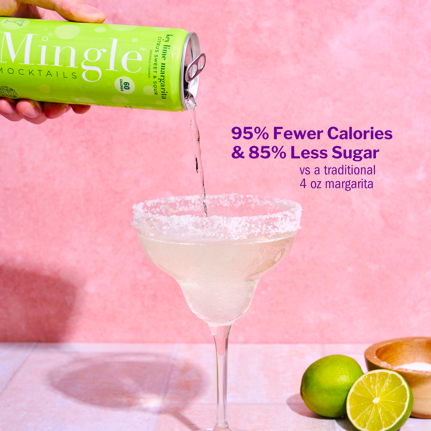 Mingle Mocktails - Key Lime Margarita - 12/24 Cans