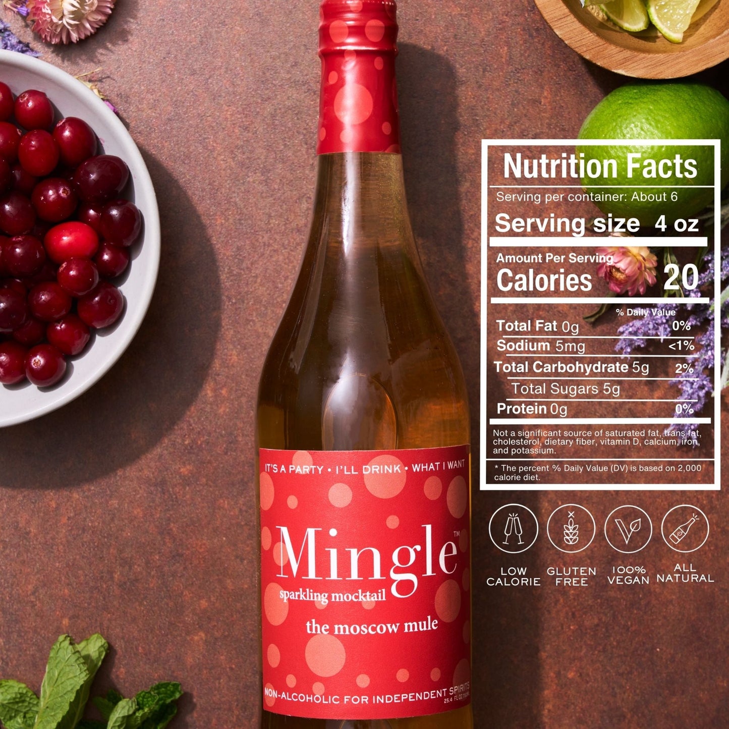 Mingle Mocktails - Moscow Mule - 6-Pack Bottles