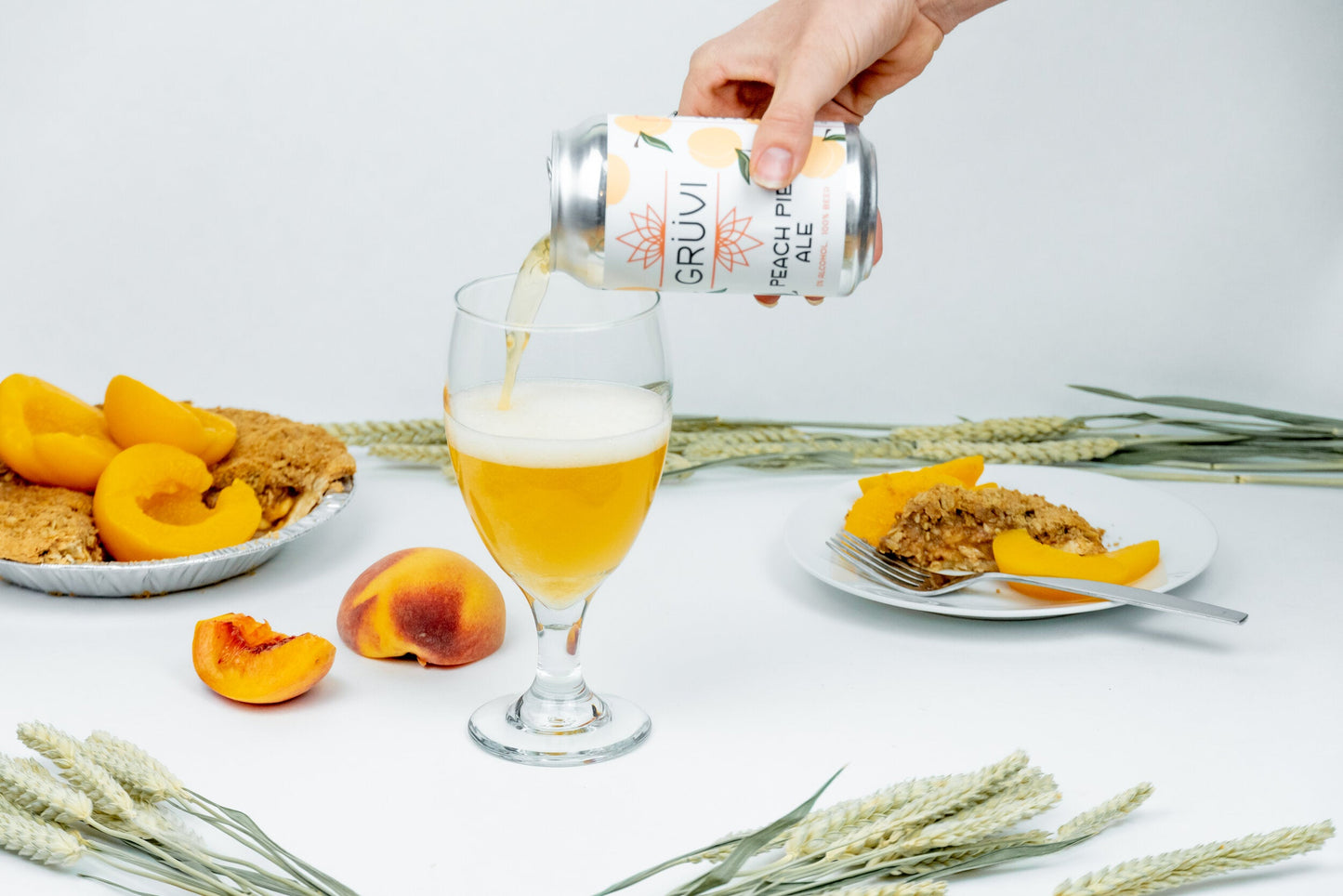 Grüvi - Non-Alcoholic Peach Pie Ale (Seasonal) - 8-pack