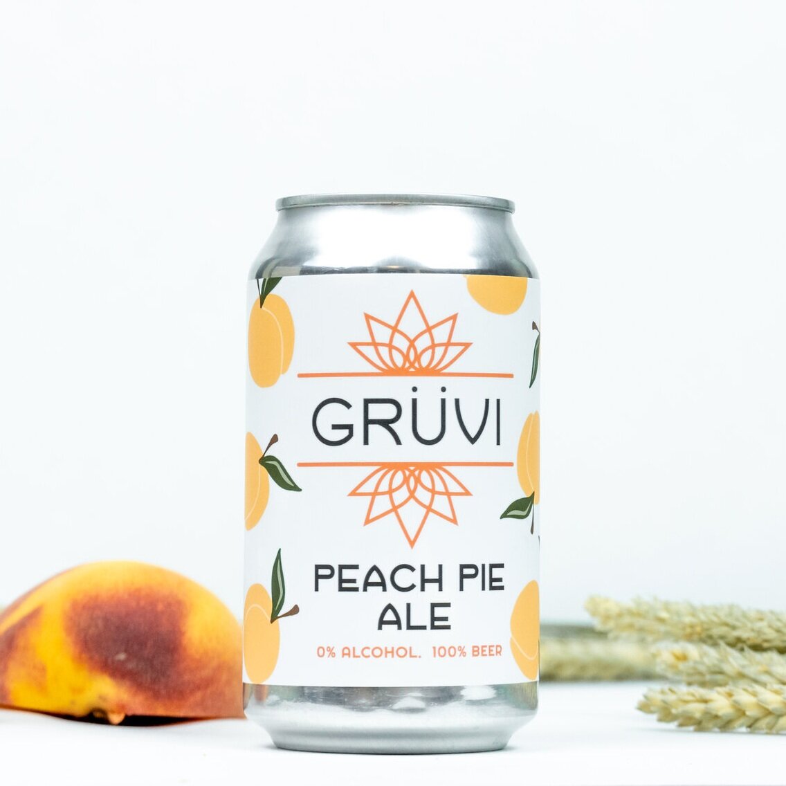 Grüvi - Non-Alcoholic Peach Pie Ale (Seasonal) - 8-pack