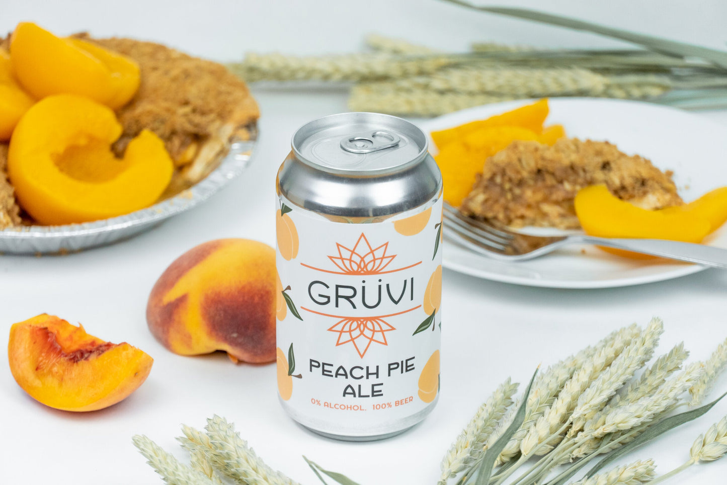 Grüvi - Non-Alcoholic Peach Pie Ale (Seasonal) - 8-pack